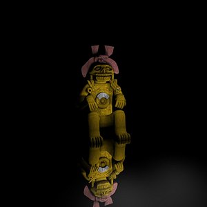 Ancient mayan statue