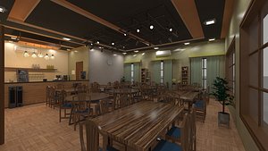 Restaurant Sitting Area 3D model