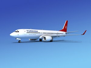 3d model of boeing 737-800 737