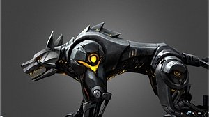 Wolf Robot Low-poly