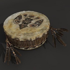 3d indian drum model