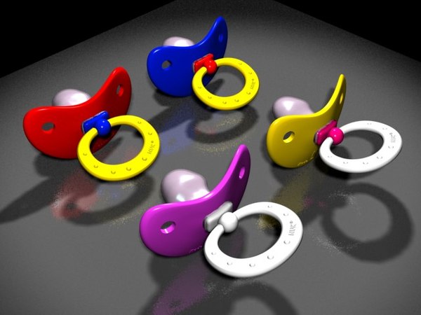 pacifier kids 3d model