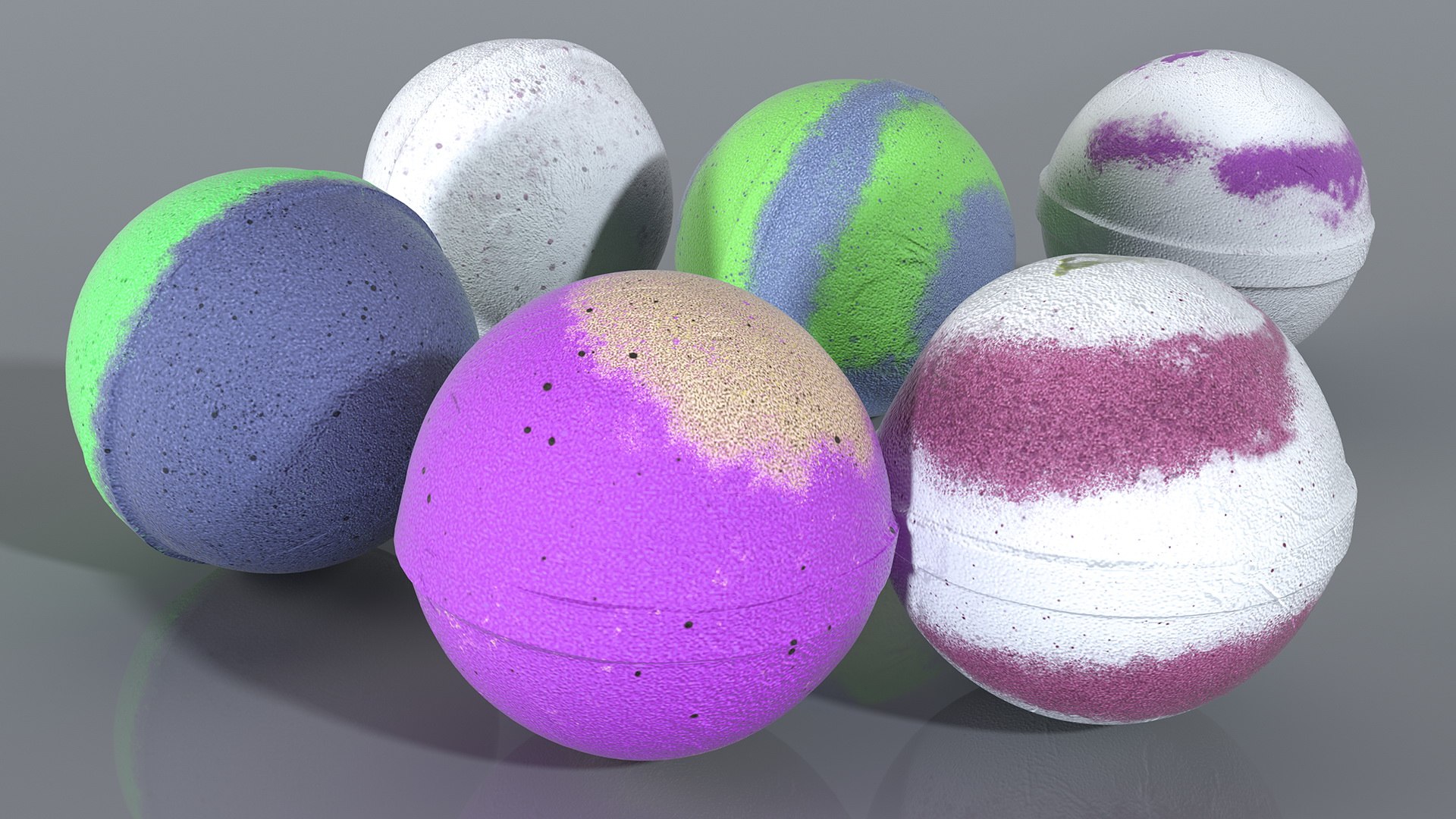 Bath Fizzers 3D model preview