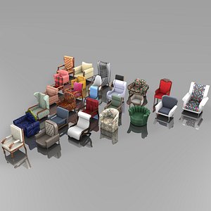 3D Armchair Collection 8K