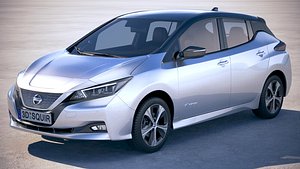 nissan leaf 2018 3D model