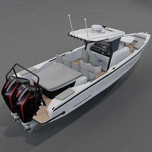 Axopar 29 CCX 3D Rendering PBR