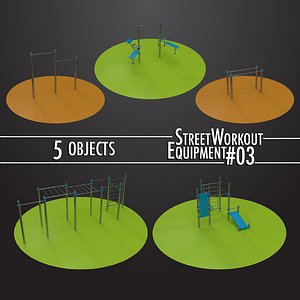street workout equipment 03 3D