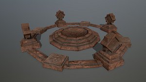 3D model temple