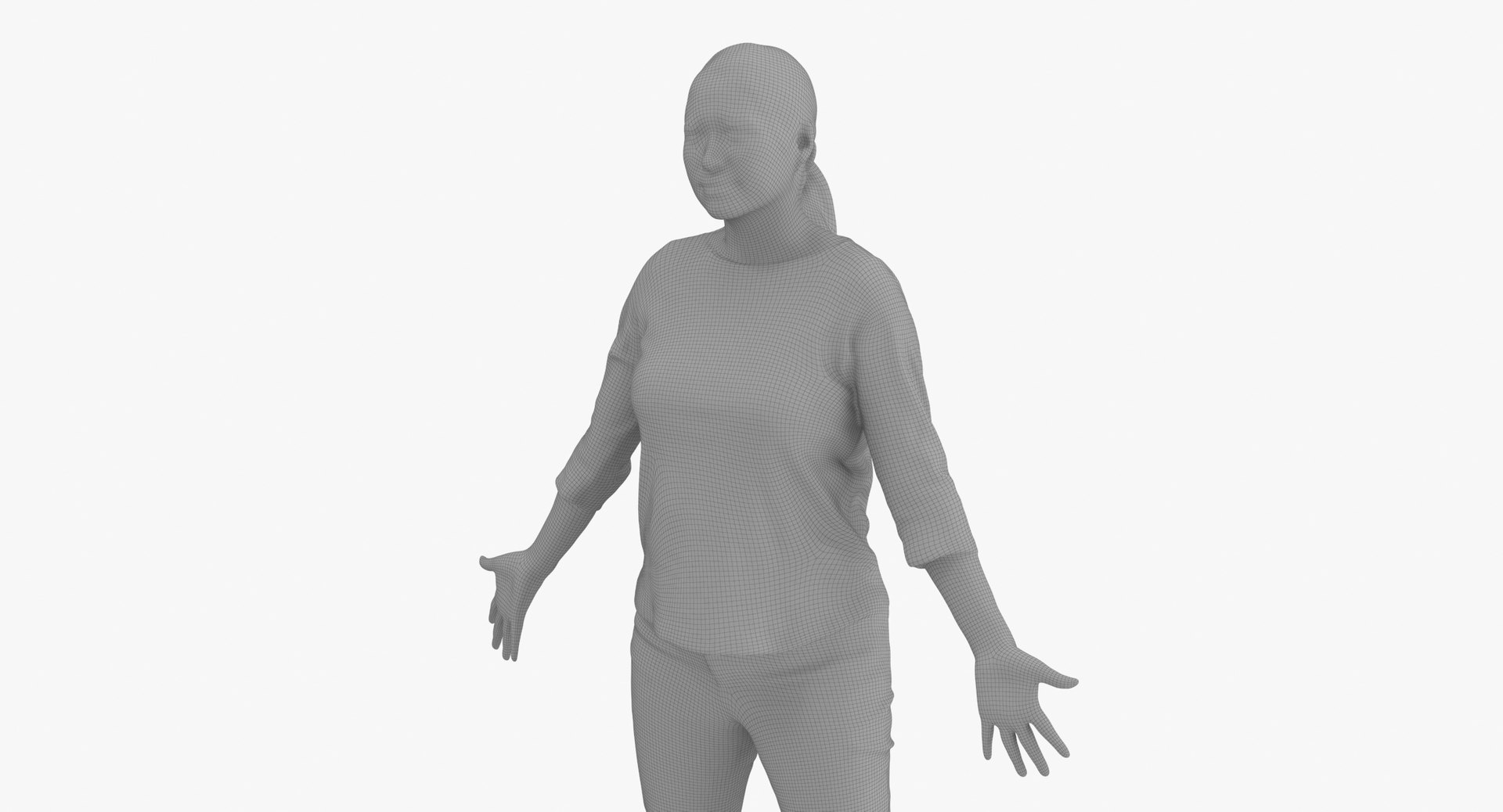 Abigail Casual Spring A Pose 3D model - TurboSquid 1967728