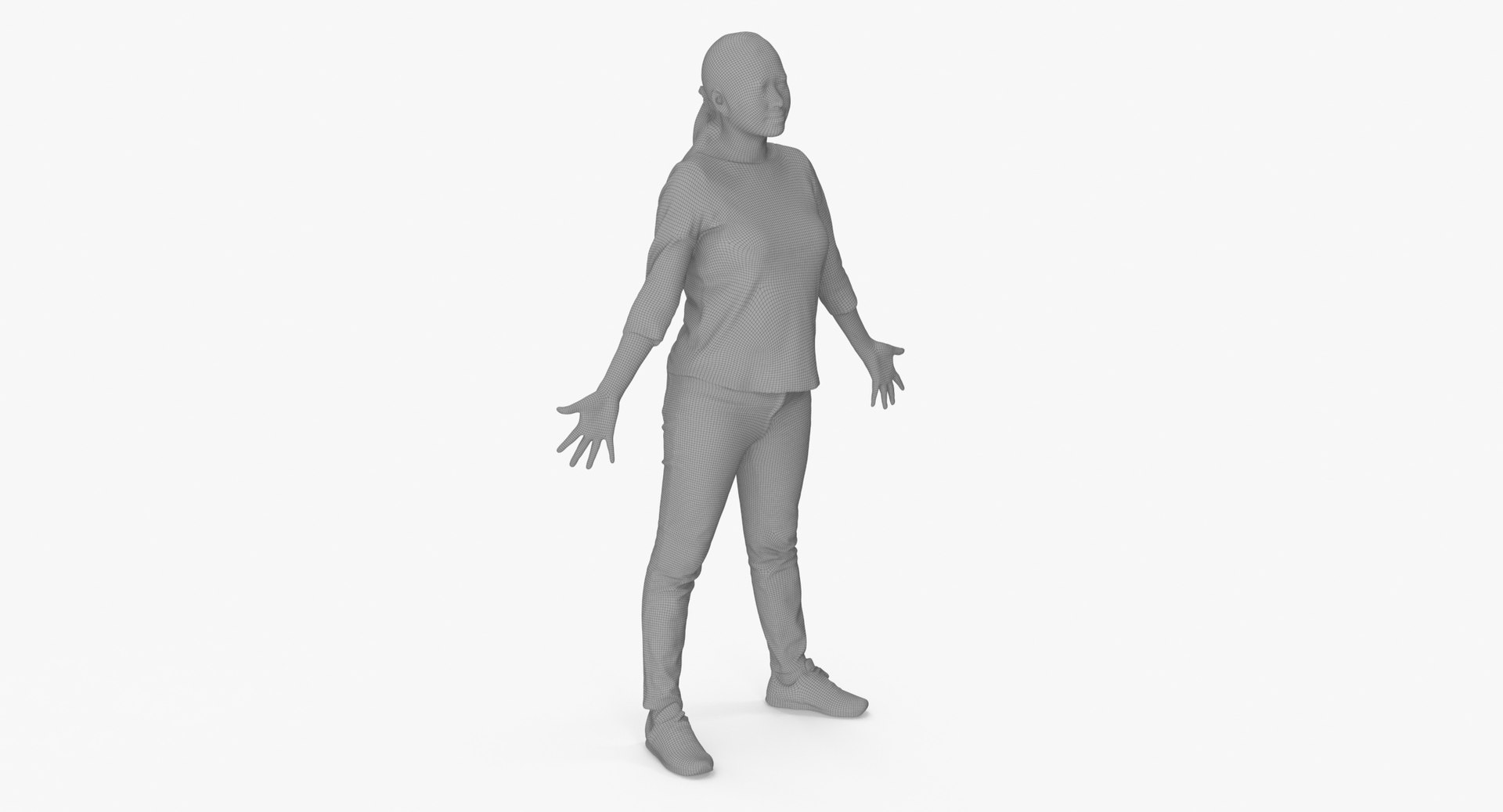 Abigail Casual Spring A Pose 3D model - TurboSquid 1967728