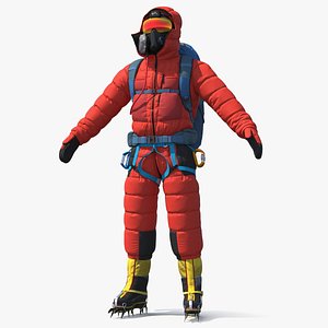 Fully Equipped Alpine Mountaineer