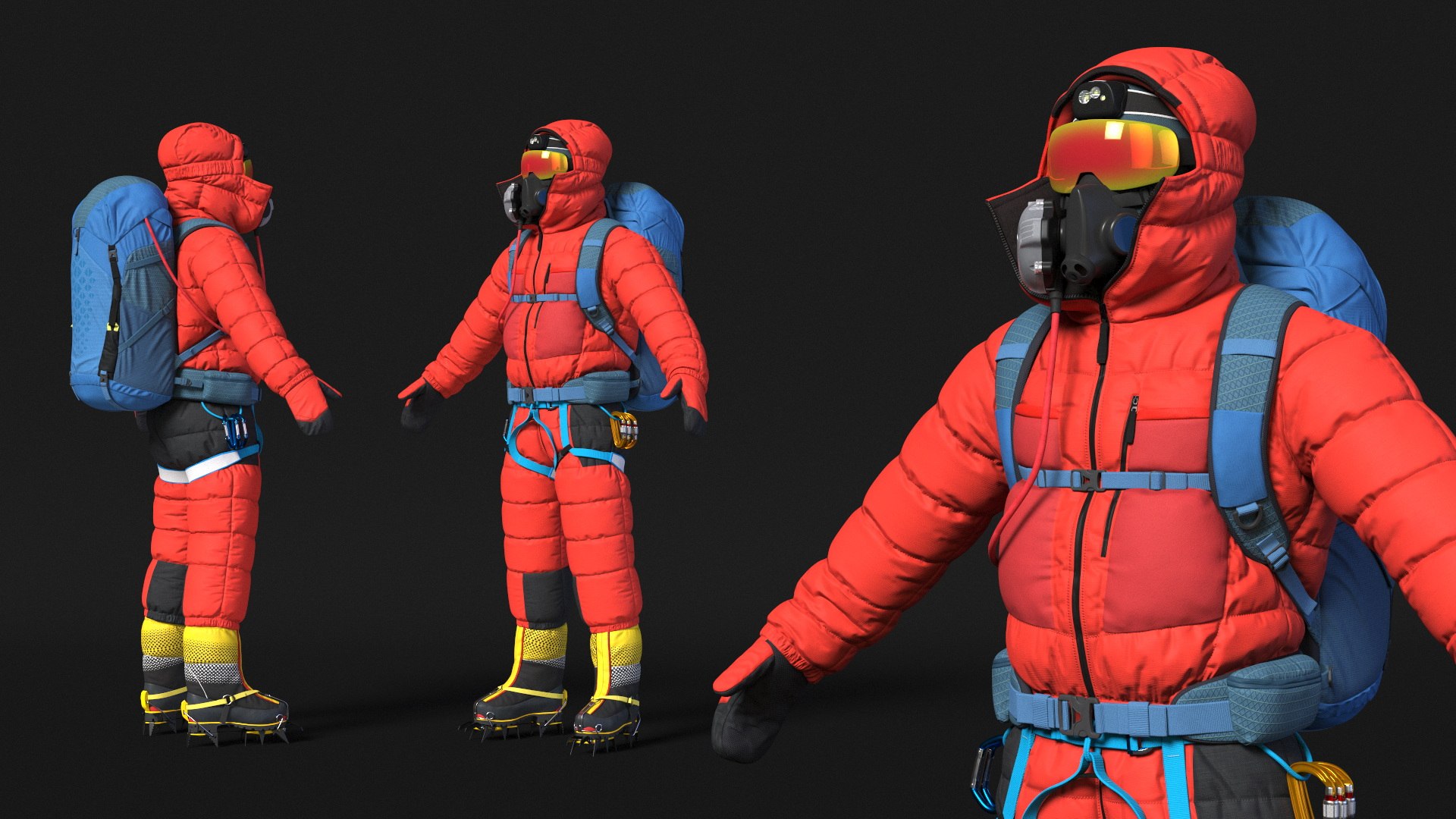 3D Fully Equipped Alpine Mountaineer https://p.turbosquid.com/ts-thumb/AY/BjrRq7/Vy/fully_equipped_alpine_mountaineer_006/jpg/1754269251/1920x1080/fit_q87/1363a95626156a9e821f4600af1bff31c76e2caa/fully_equipped_alpine_mountaineer_006.jpg