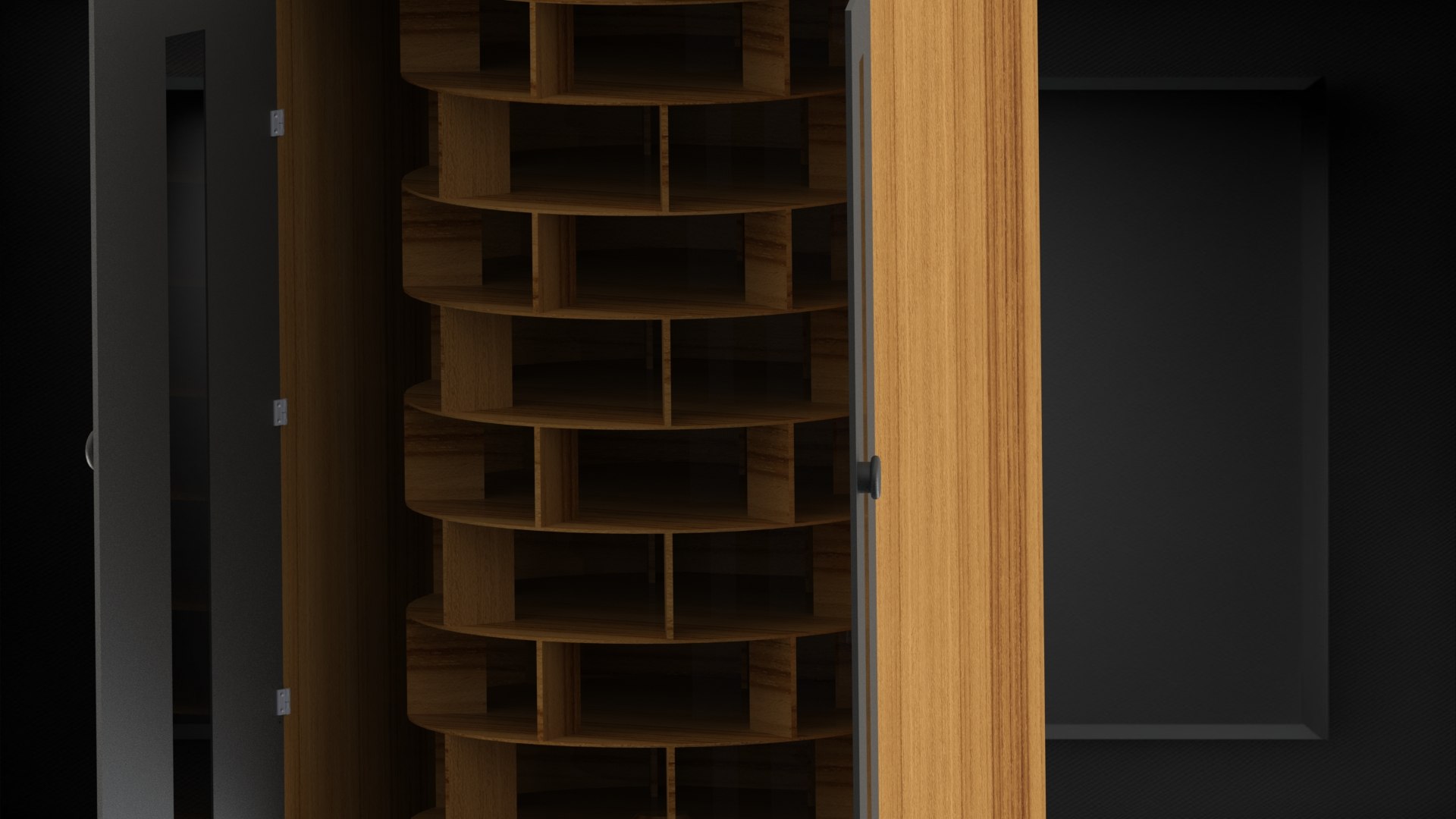 3D Rotating Wooden Shoe Rack - SolidWorks Design Model - TurboSquid 2354948