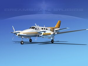 3d model beechcraft king air c-90