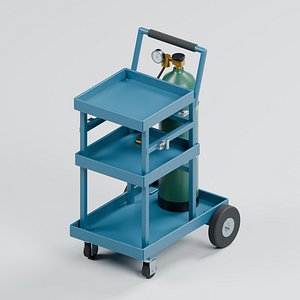 Workshop Welding Trolley with Gas Cylinder
