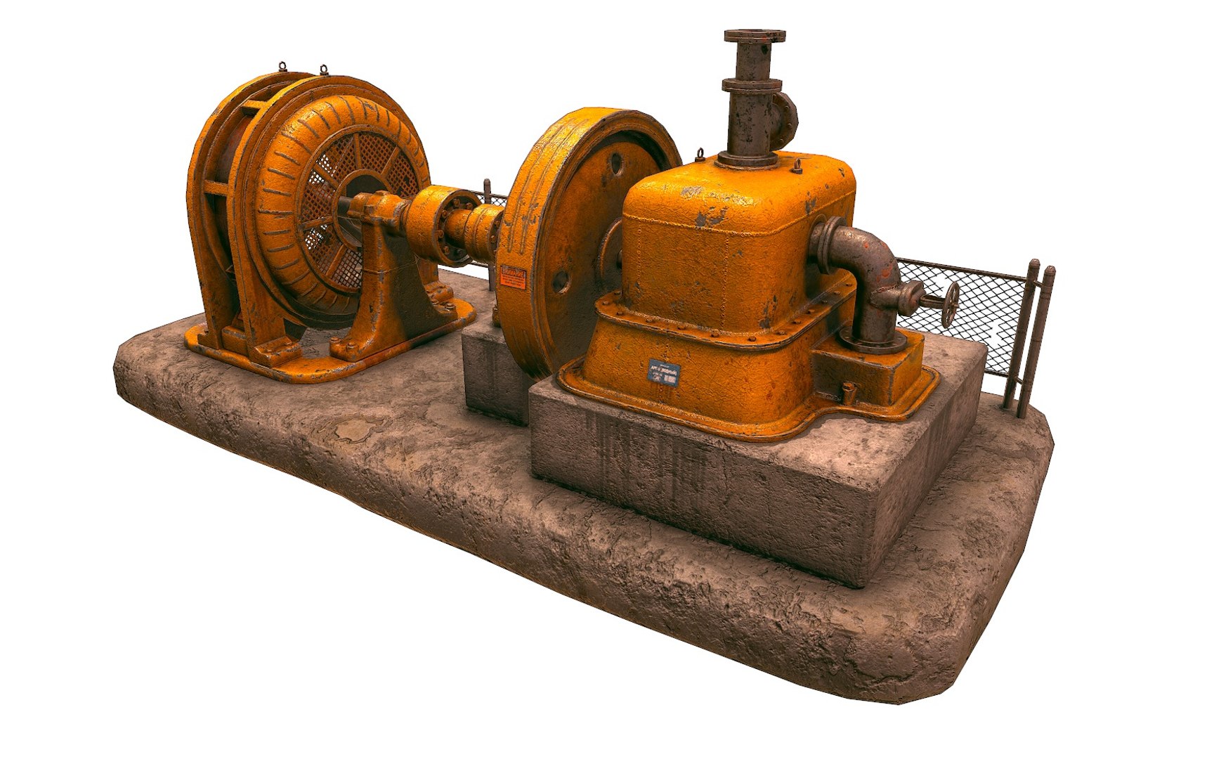 Old Factory Generator 3d Fbx