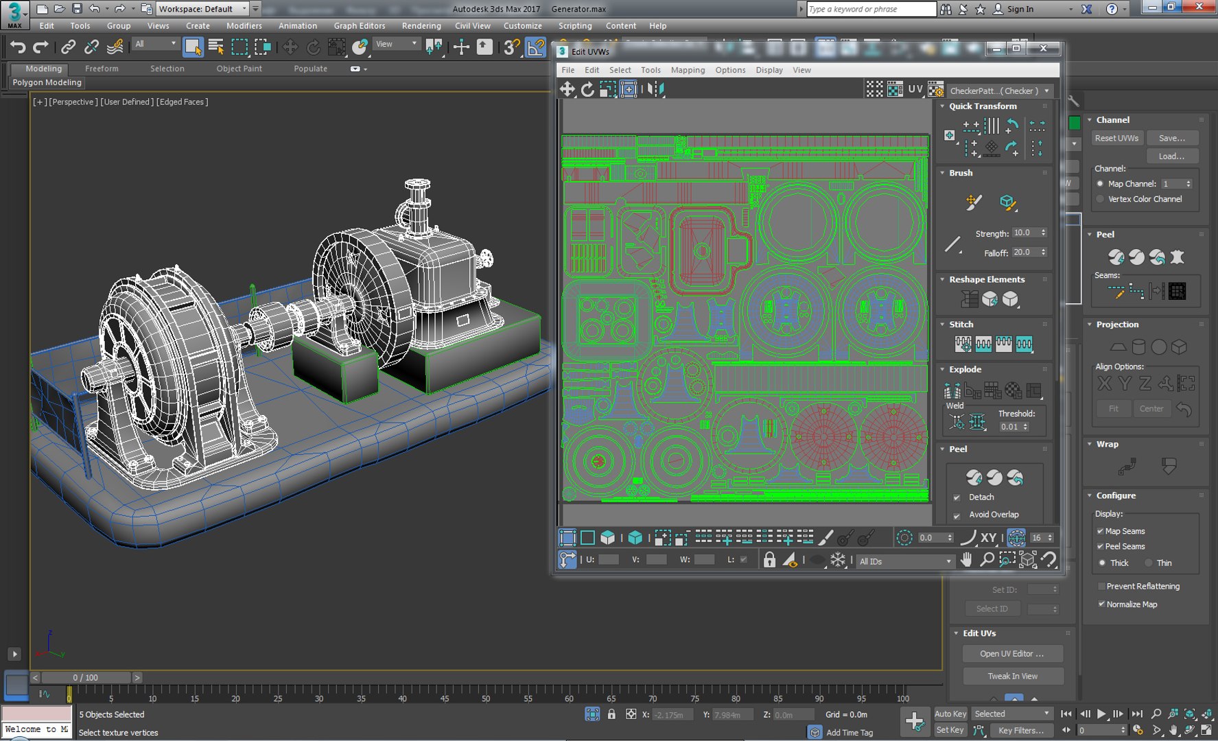 Old Factory Generator 3d Fbx