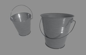 steel bucket 3D model