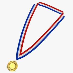 Golden Award Medal with Ribbon