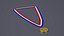 Złoty medal ze wstążką