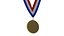 Złoty medal ze wstążką
