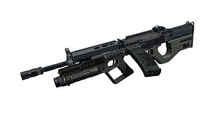 KAL 109 Futuristic Rifle 3D model