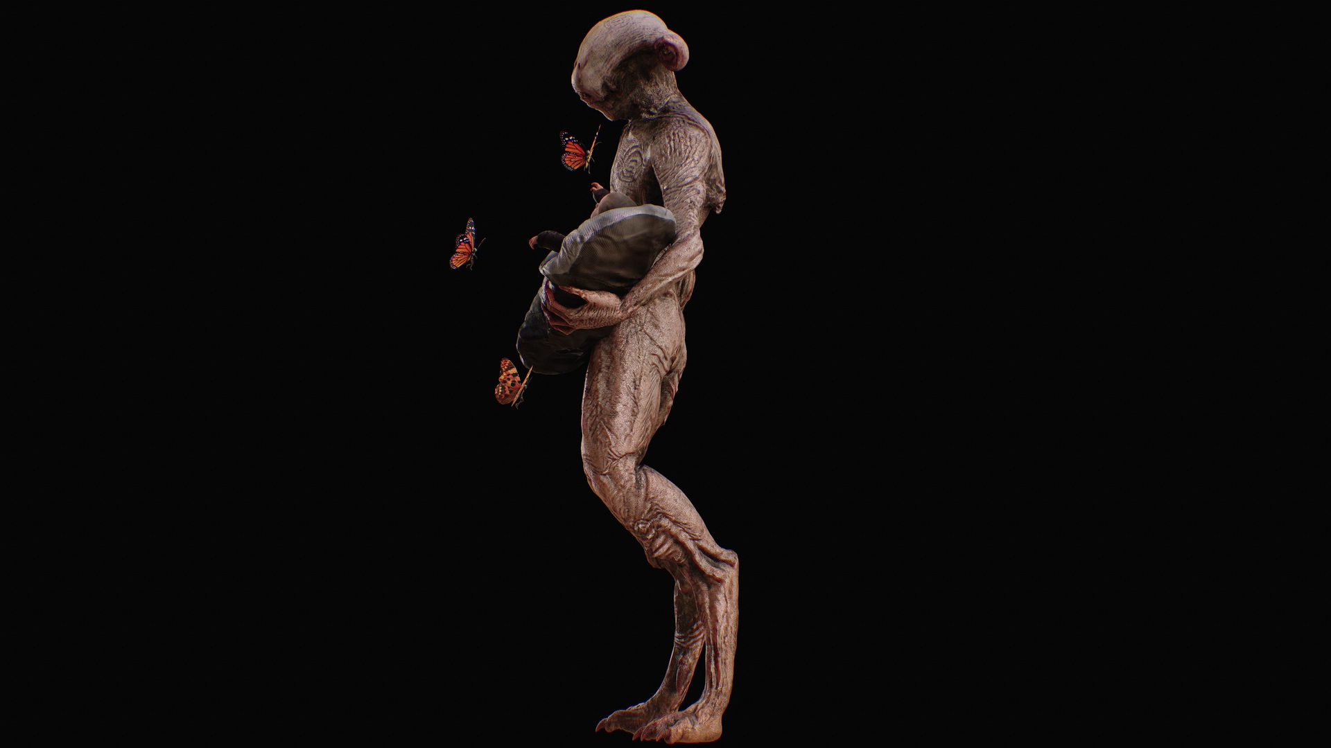 3D Pale Creature Model - TurboSquid 2380762
