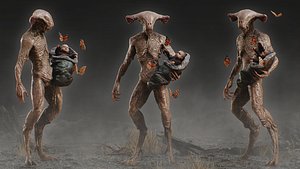 3D Pale Creature model