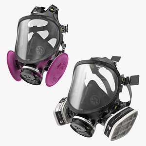 3D model respirators gas mask