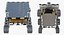 3D mars rover sojourner rigged