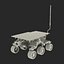 3D mars rover sojourner rigged