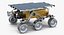 3D mars rover sojourner rigged