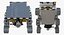 3D mars rover sojourner rigged