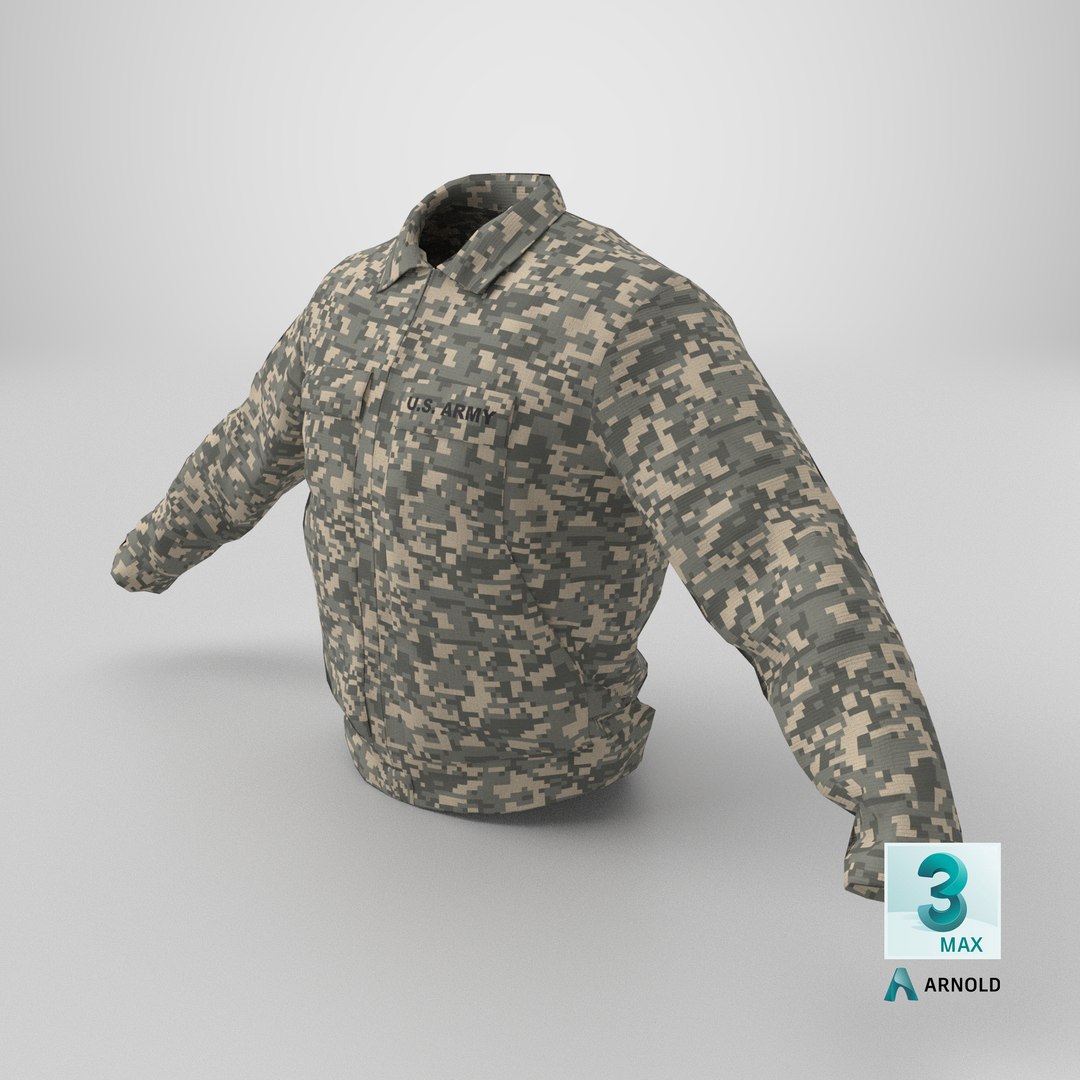 Army Combat Uniform Jacket Camo 3D model https://p.turbosquid.com/ts-thumb/AY/gs9vyf/Kk/stemcell_max_arnold_render/png/1791763484/1920x1080/fit_q87/816bbdce8c044abae3ea8e4c9eacf166f1bf5011/stemcell_max_arnold_render.jpg