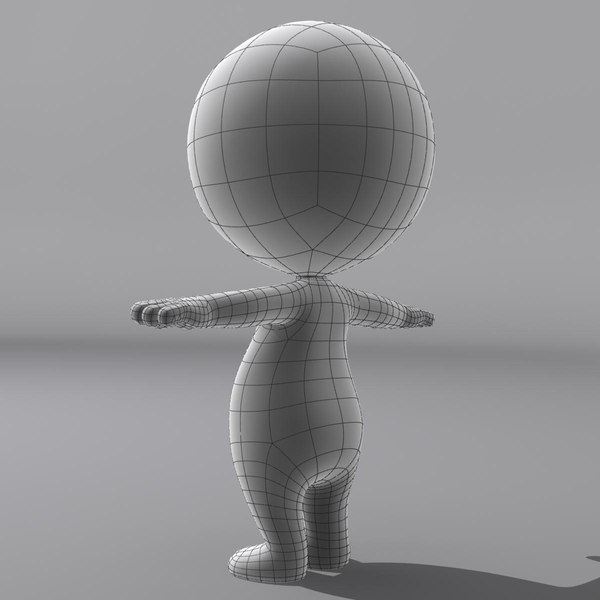 3d rigged biped baby dummy