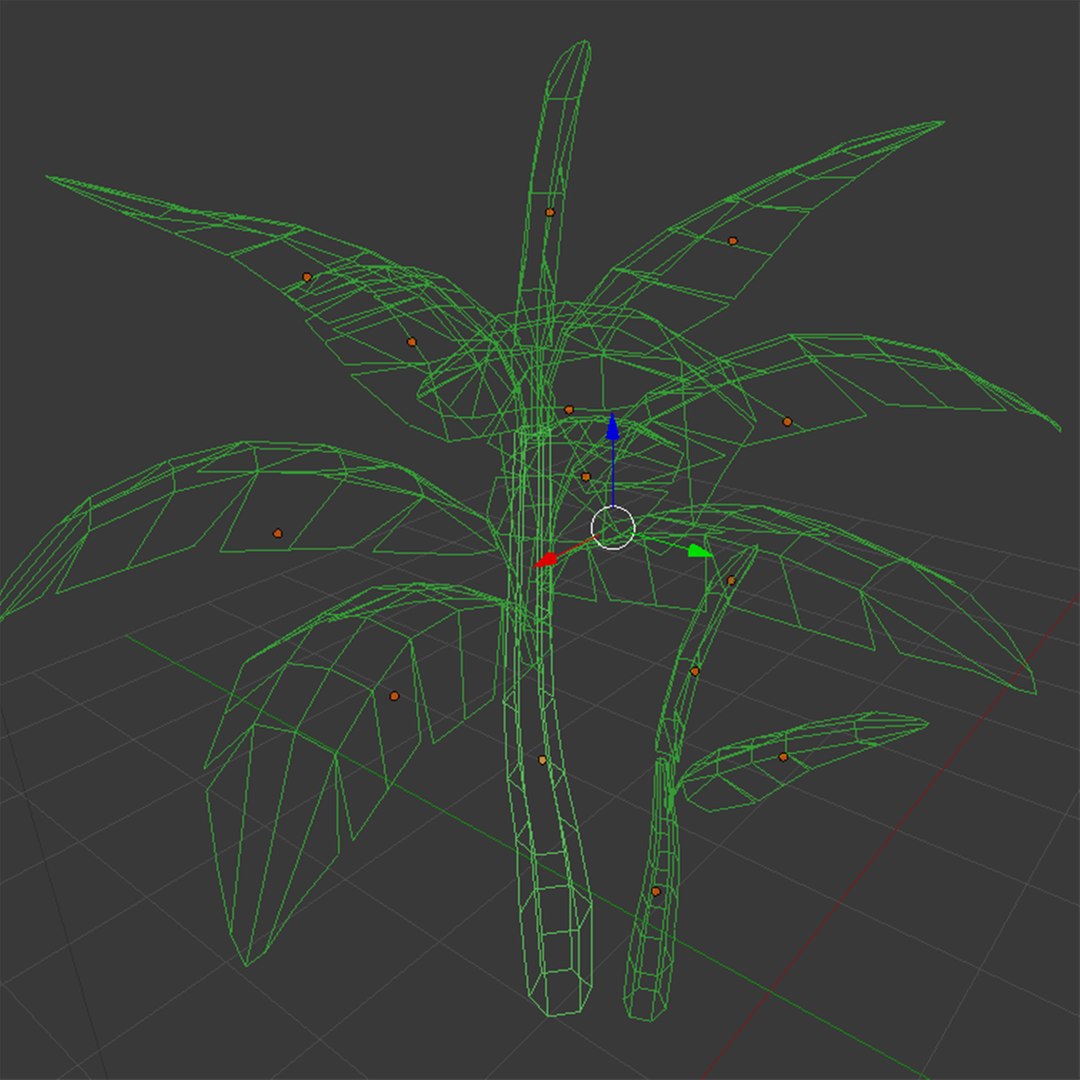 Banana Tree Model - TurboSquid 1235375