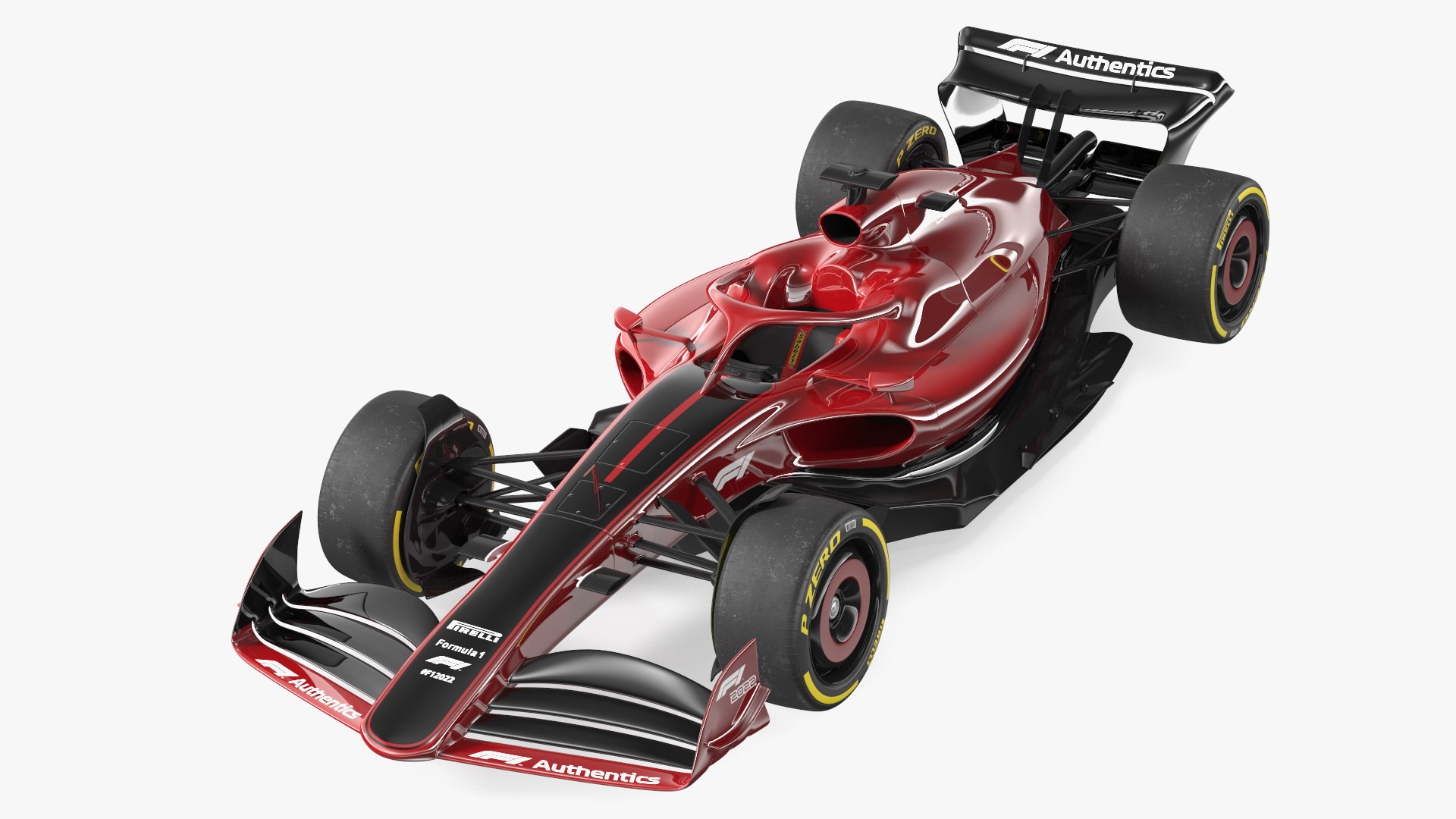 Formula 1 2022 Red Livery Rigged 3D model preview