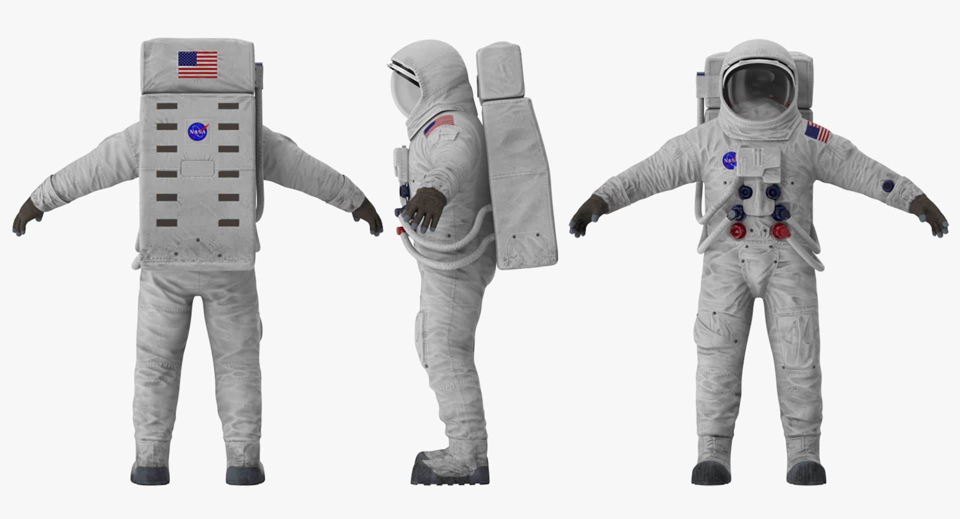 A7L Spacesuit Rigged for Cinema 4D 3D model preview