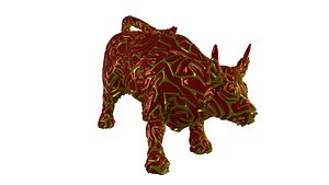 3D model Wall street bull