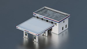 3D Gas station in China
