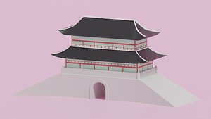 3D model Sungnyemun Namdaemun Gate
