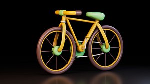 Stylized Bicycle 3D model