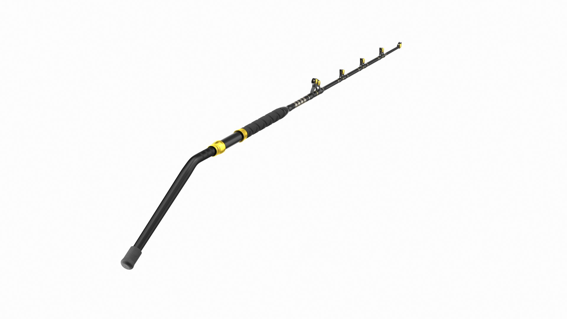 Bent Butt Short Dredge Fishing Rod Blue Marlin Tournament 3D Model ...