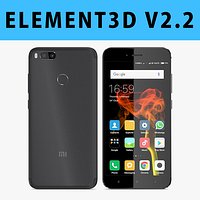 E3D - Xiaomi Mi 5X Black 3D model
