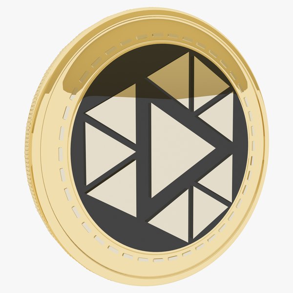 BHI Token Cryptocurrency Gold Coin 3D model