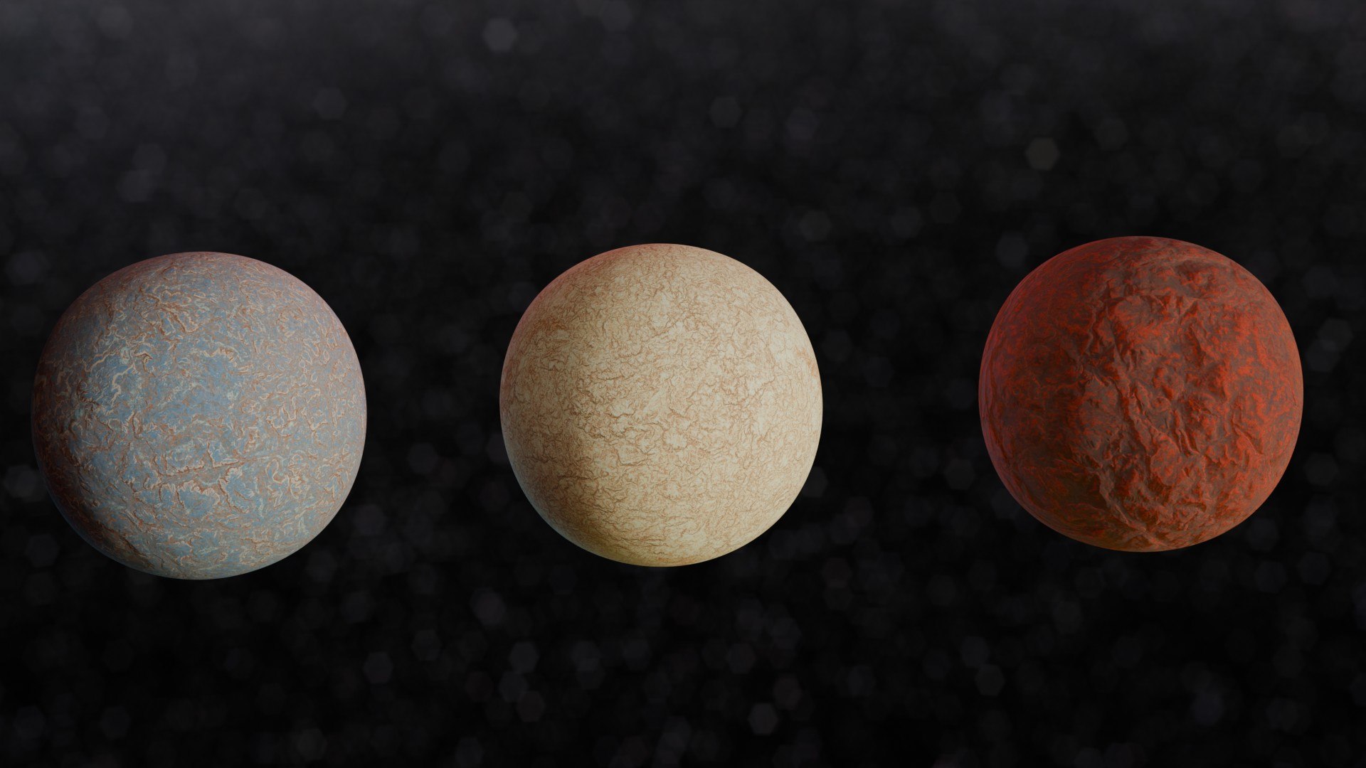 3D 16K Seamless Alien Rock Material Variations And Terrain Height Map ...