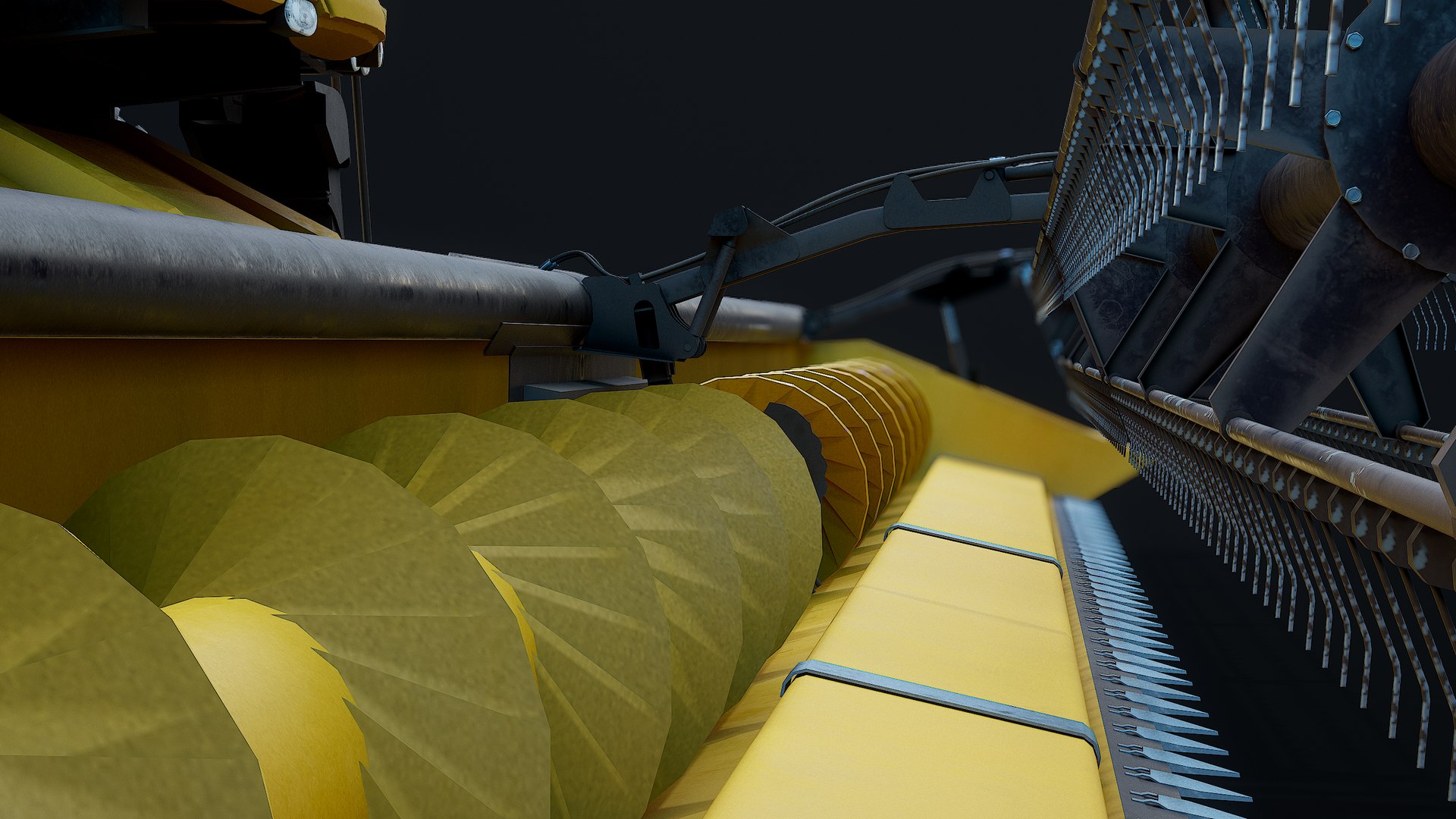 Modern Combine Harvester Yellow PBR 3D model https://p.turbosquid.com/ts-thumb/AZ/4aQ1mT/p5/r_viewport_059/png/1660655142/1920x1080/fit_q87/e88591f78614636a6efc5543d2e8b948fc546ed8/r_viewport_059.jpg