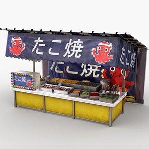 japanese street stall 0001 model