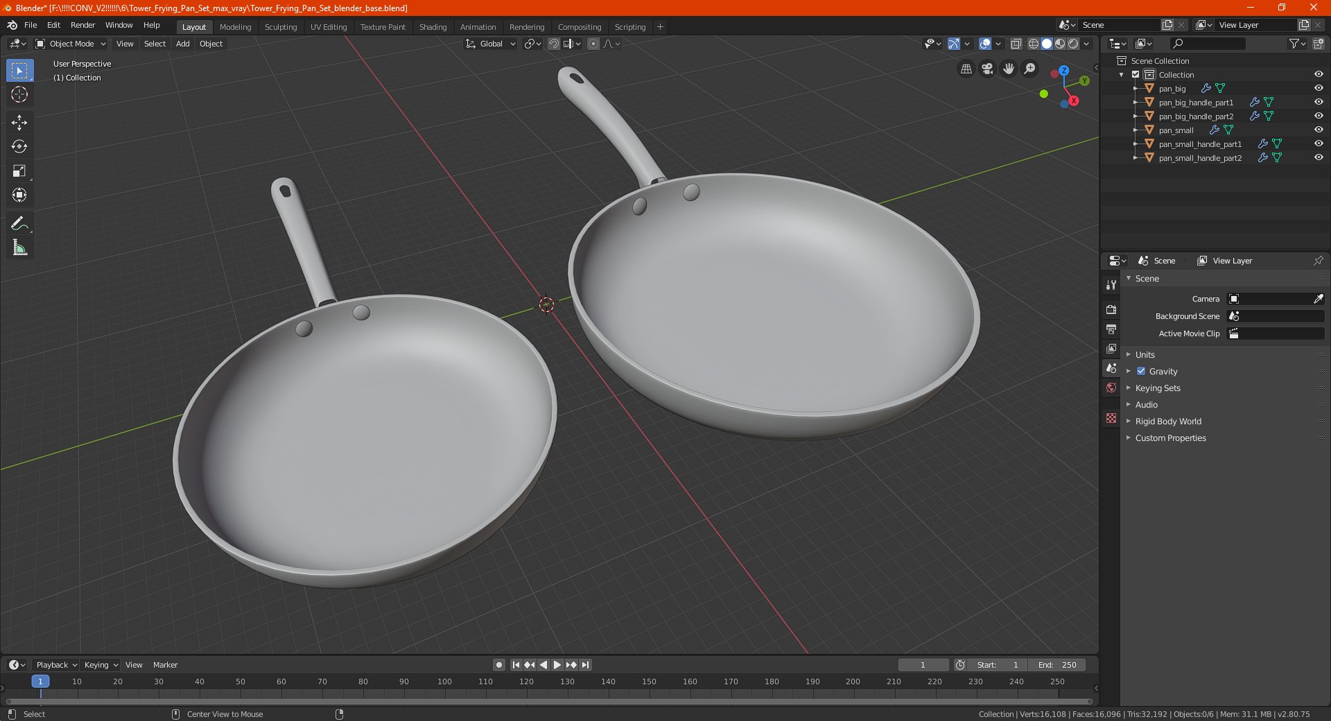 3D tower frying pan set model https://p.turbosquid.com/ts-thumb/AZ/7cU56M/N1mMxx5t/towerfryingpansetmb3dmodel020/jpg/1587499614/1920x1080/fit_q87/2c8cb3f7f27ff5554ffd21025bf17368b0621cc2/towerfryingpansetmb3dmodel020.jpg