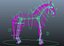 3D Pferd manipuliert und animiert